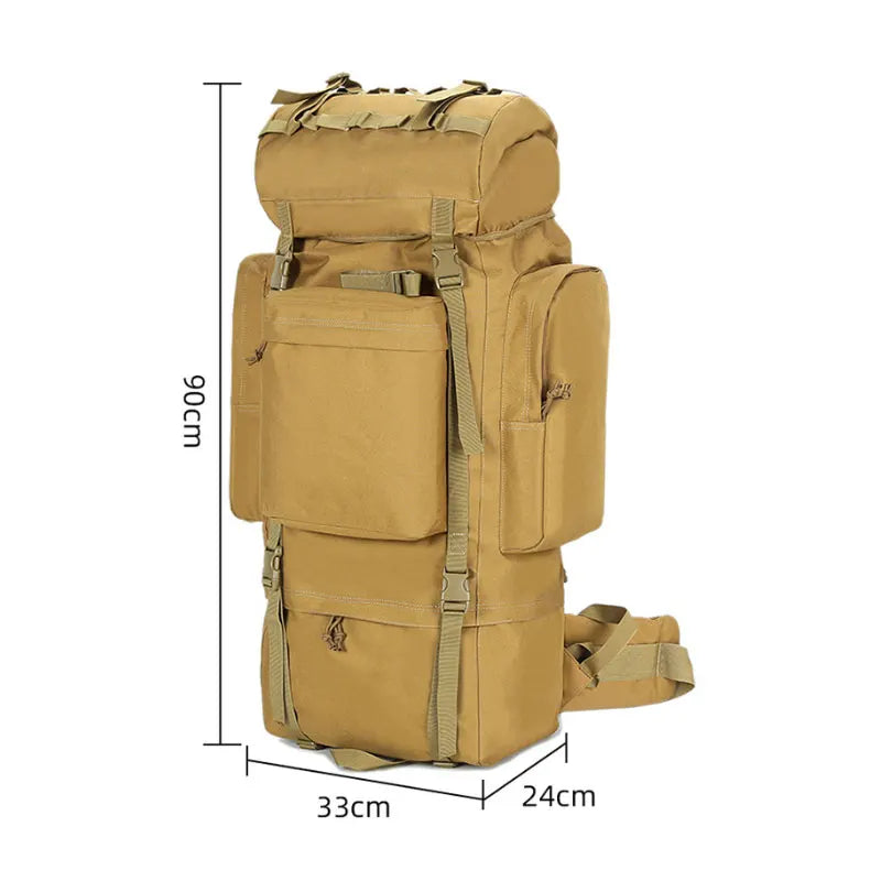 Mochila de senderismo camuflaje